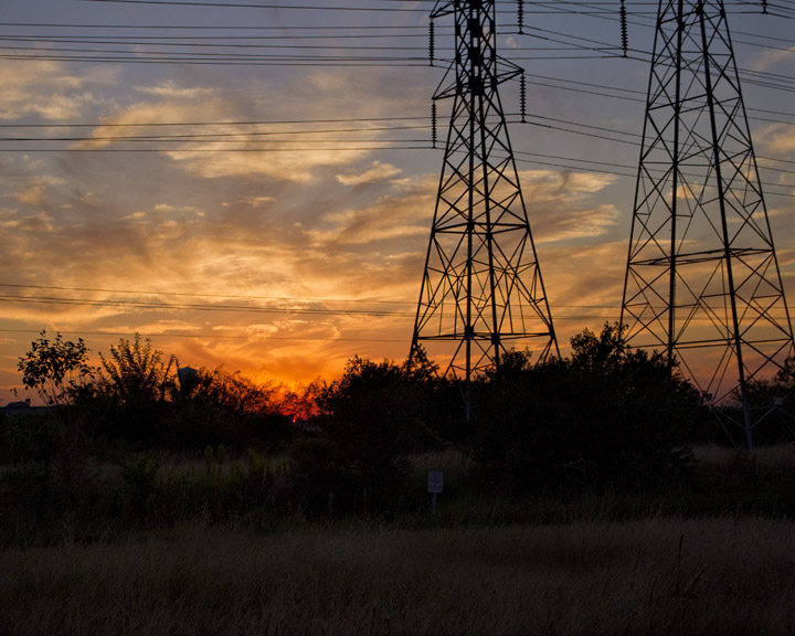 Power transmission towers